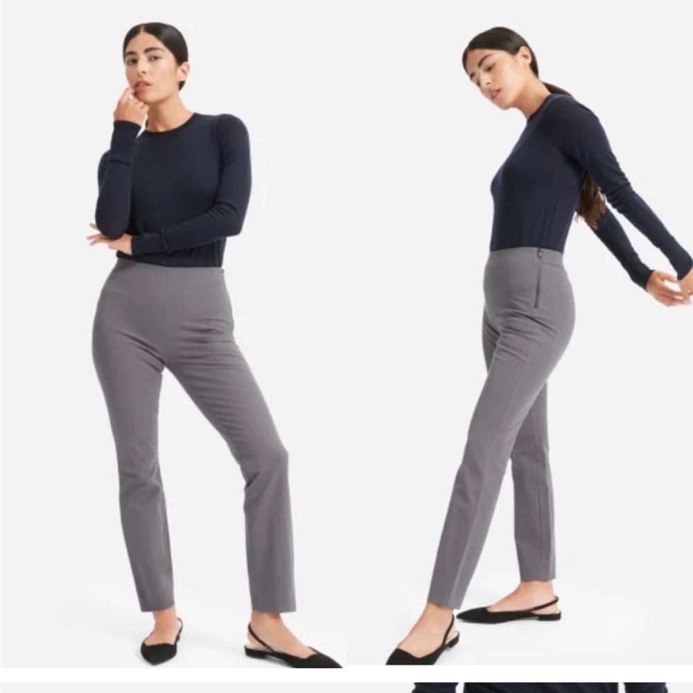 Everlane Side Zip Stretch Cotton Pant